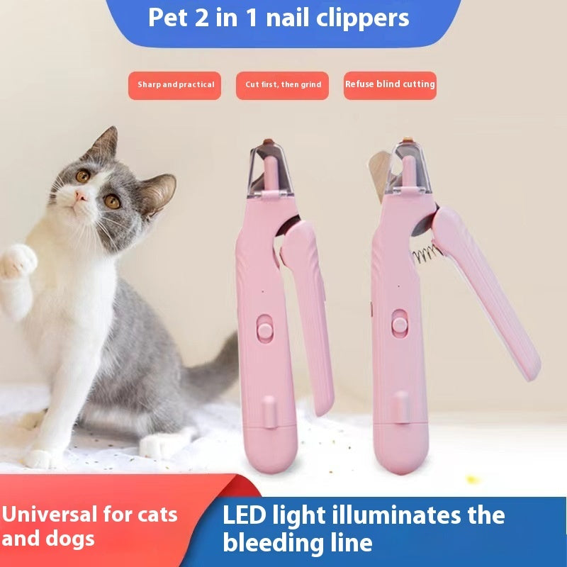 2-in-1 LED Pet Nail Clipper