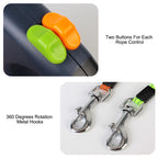 Retractable Dual Dog Leash with Lights