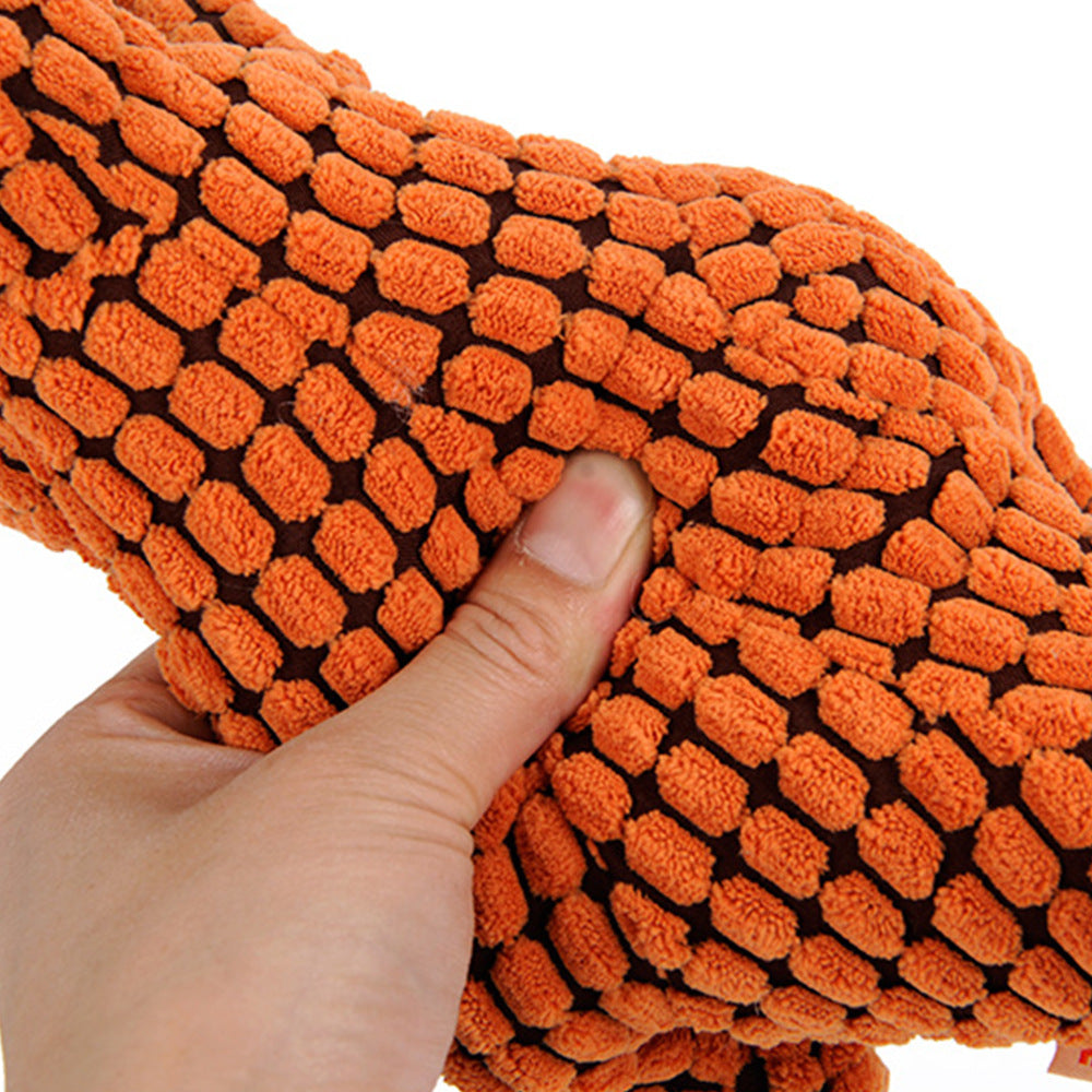 Dino Squeaky Plush Dog Toy