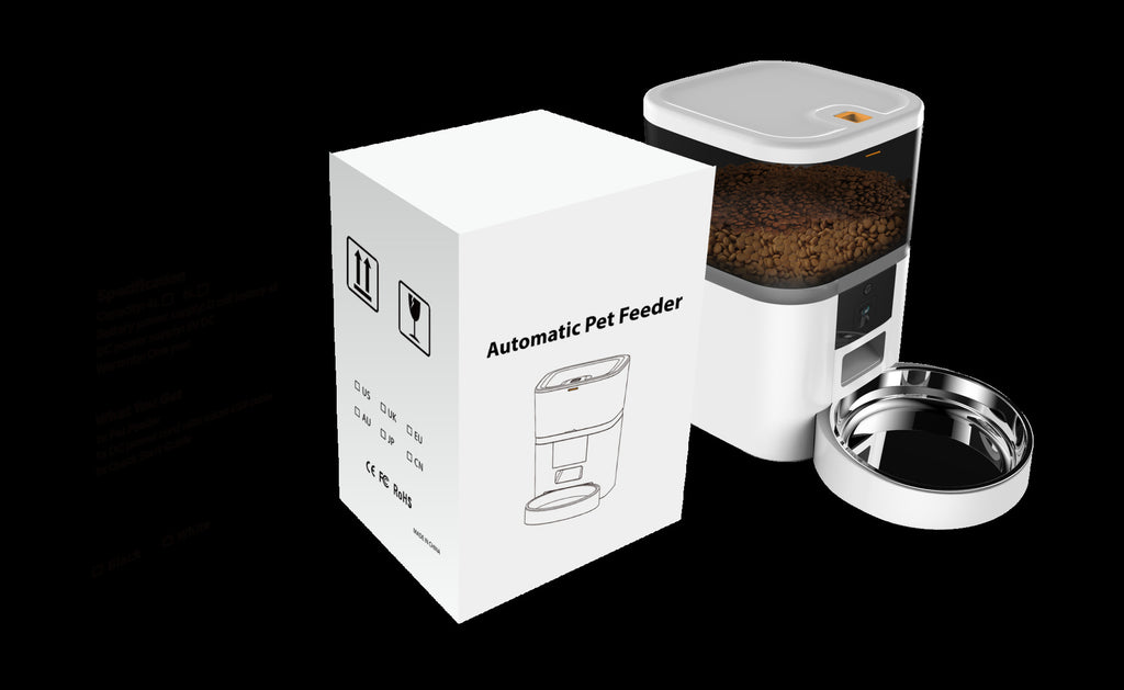 Smart Pet Feeder with HD Video Camera & App Control | Automatic Cat & Dog Feeder