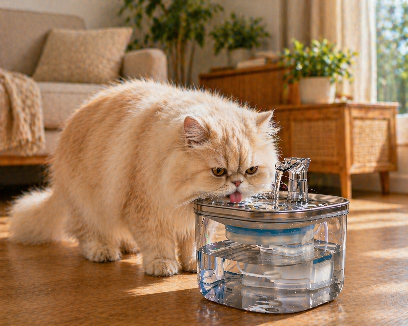 Smart Pet Water Fountain – Stainless Steel