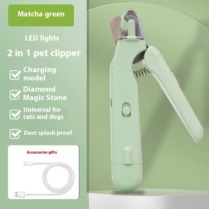 2-in-1 LED Pet Nail Clipper