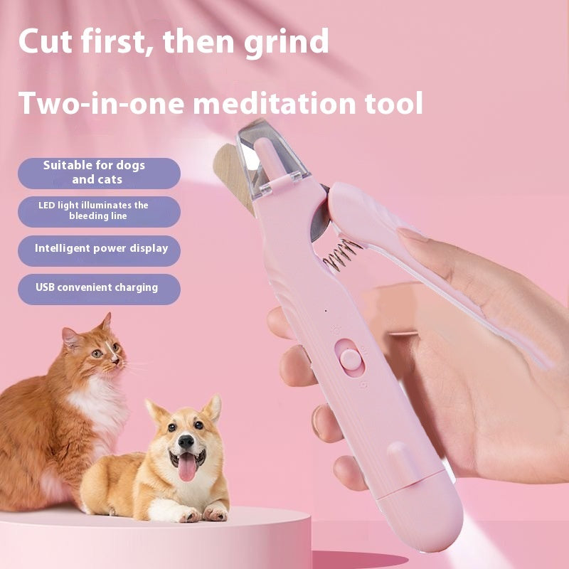 2-in-1 LED Pet Nail Clipper