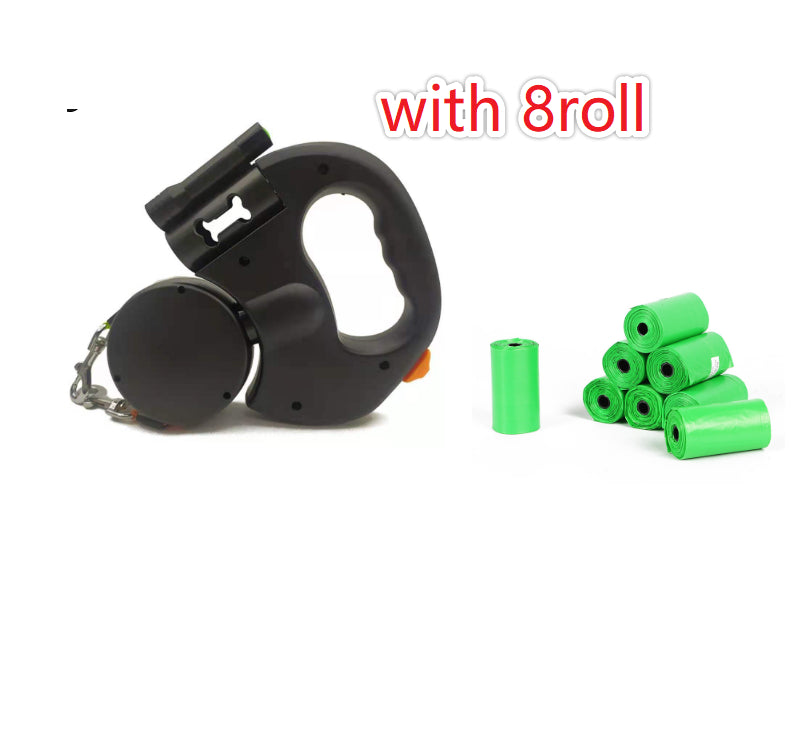 Retractable Dual Dog Leash with Lights