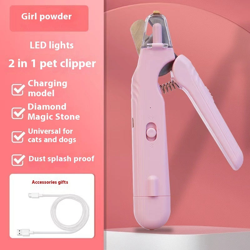 2-in-1 LED Pet Nail Clipper