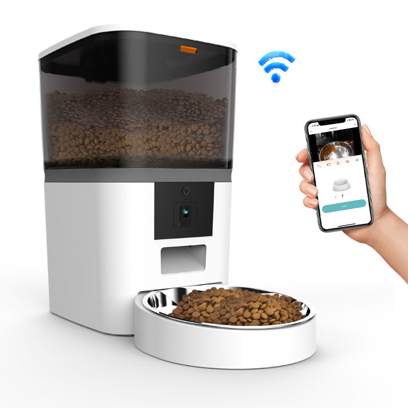 Smart Pet Feeder with HD Video Camera & App Control | Automatic Cat & Dog Feeder